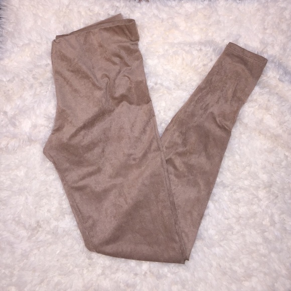 Pants - Suede Leggings